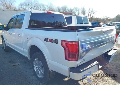 2015 Ford F-150 Platinum from USA, damaged, VIN 1FTEW1EF2FFA07836